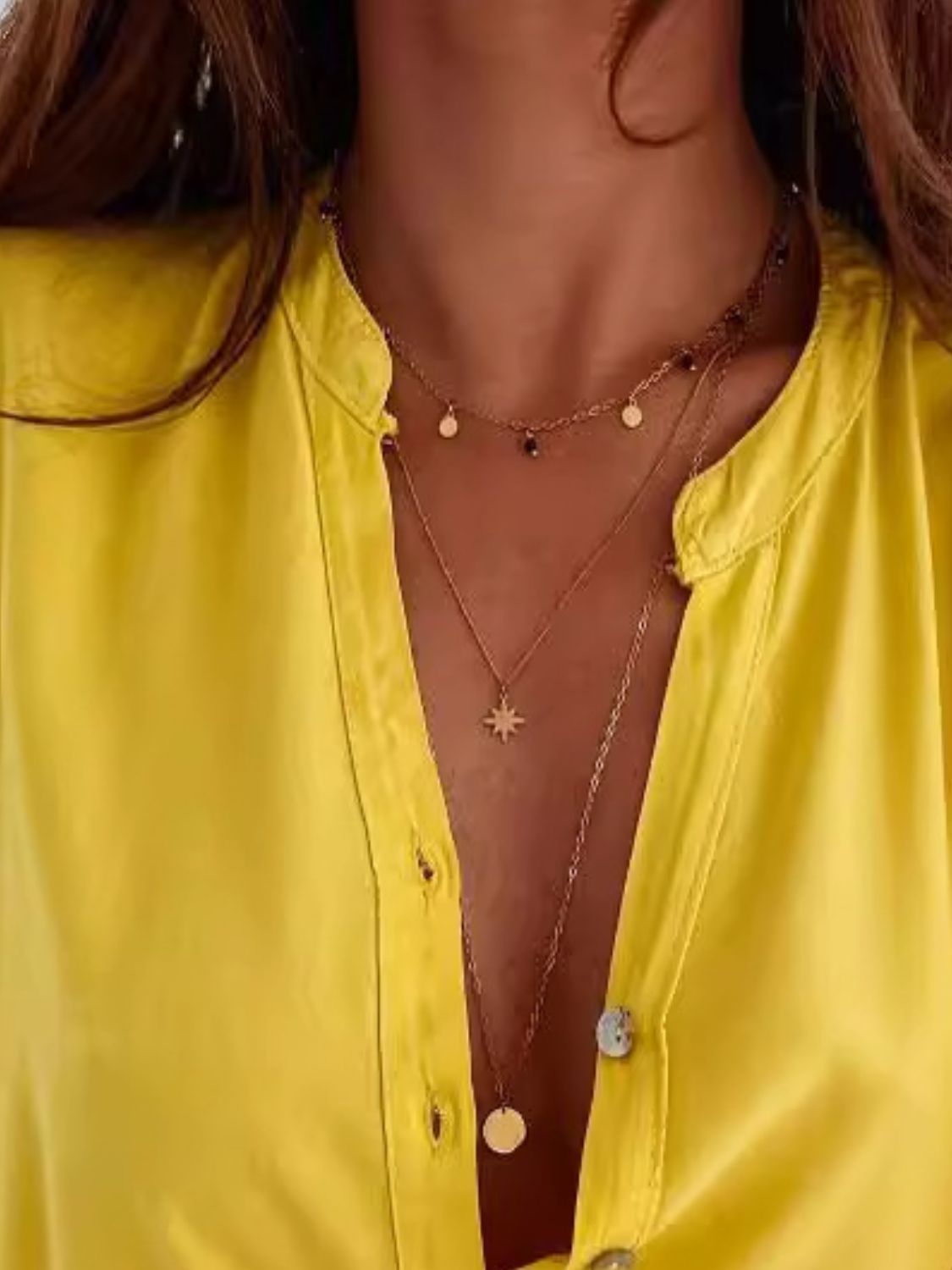Norah Half Button Blouse