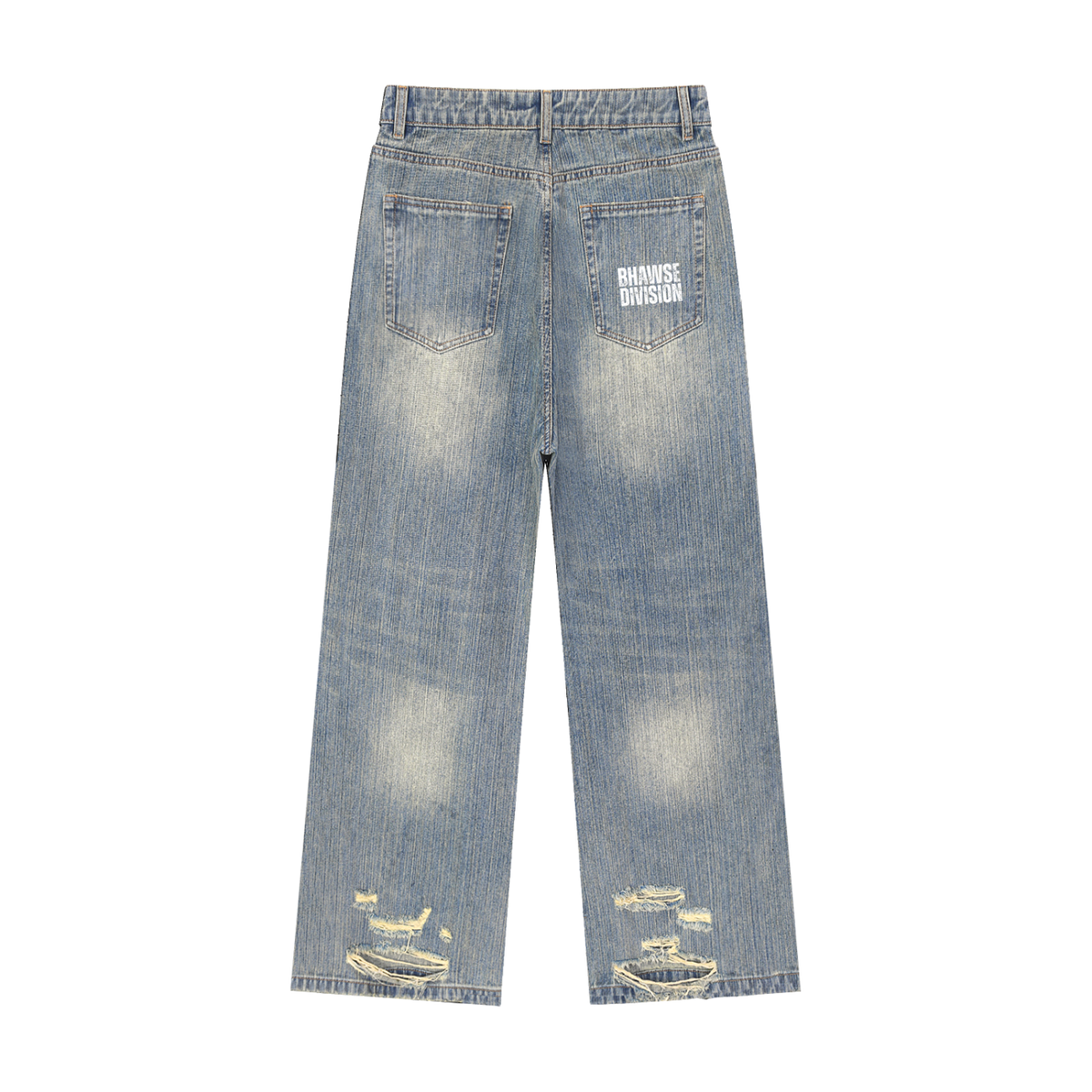 BHawse Vintage Wash Distressed Denim Jeans