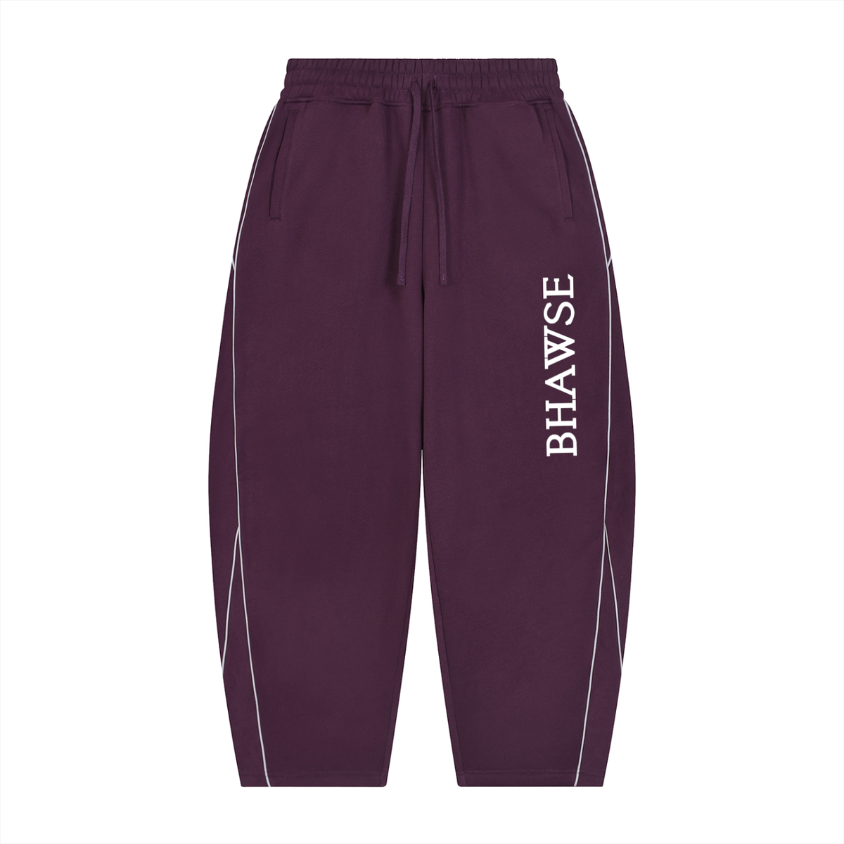 BHawse Piping Fleece Barrel Leg Sweatpants