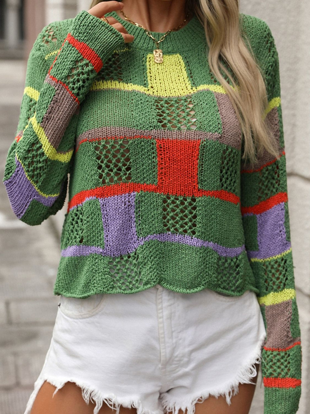 Alay Color Block Sweater