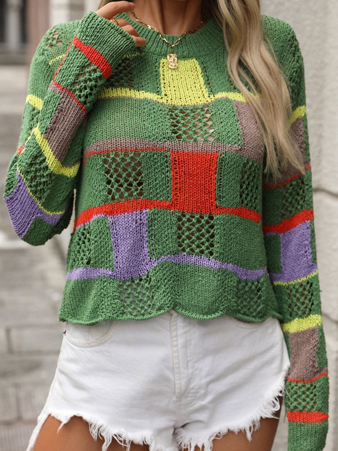 Alay Color Block Sweater