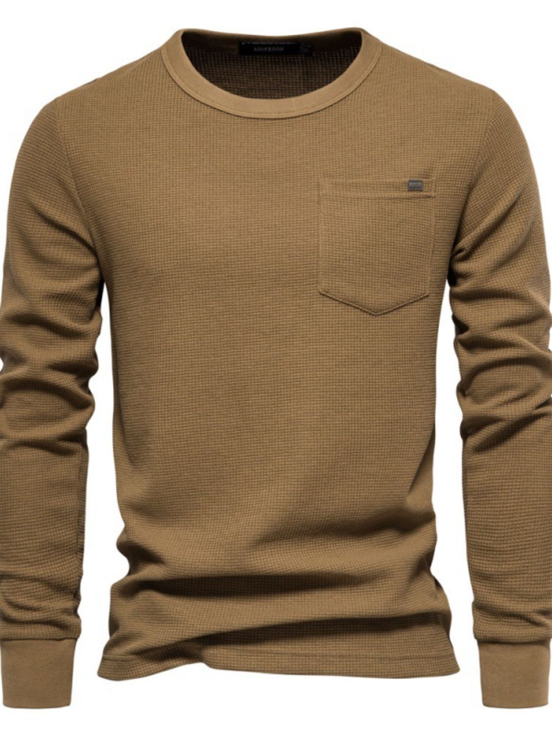 Men's Waffle-Knit Round Shirt