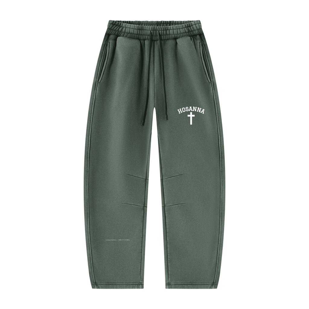 Hosanna Vintage Wash Barrel Leg Sweatpants
