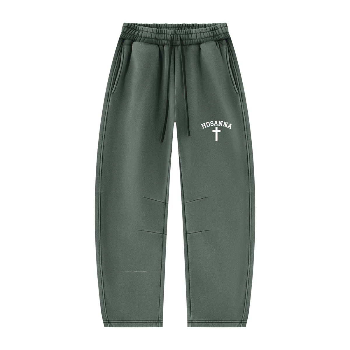 Hosanna Vintage Wash Barrel Leg Sweatpants
