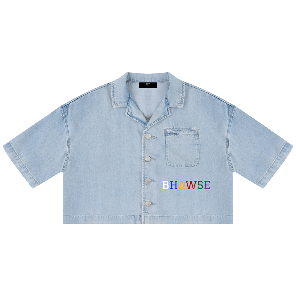 BHawse Jesus Wash Cropped Shirt