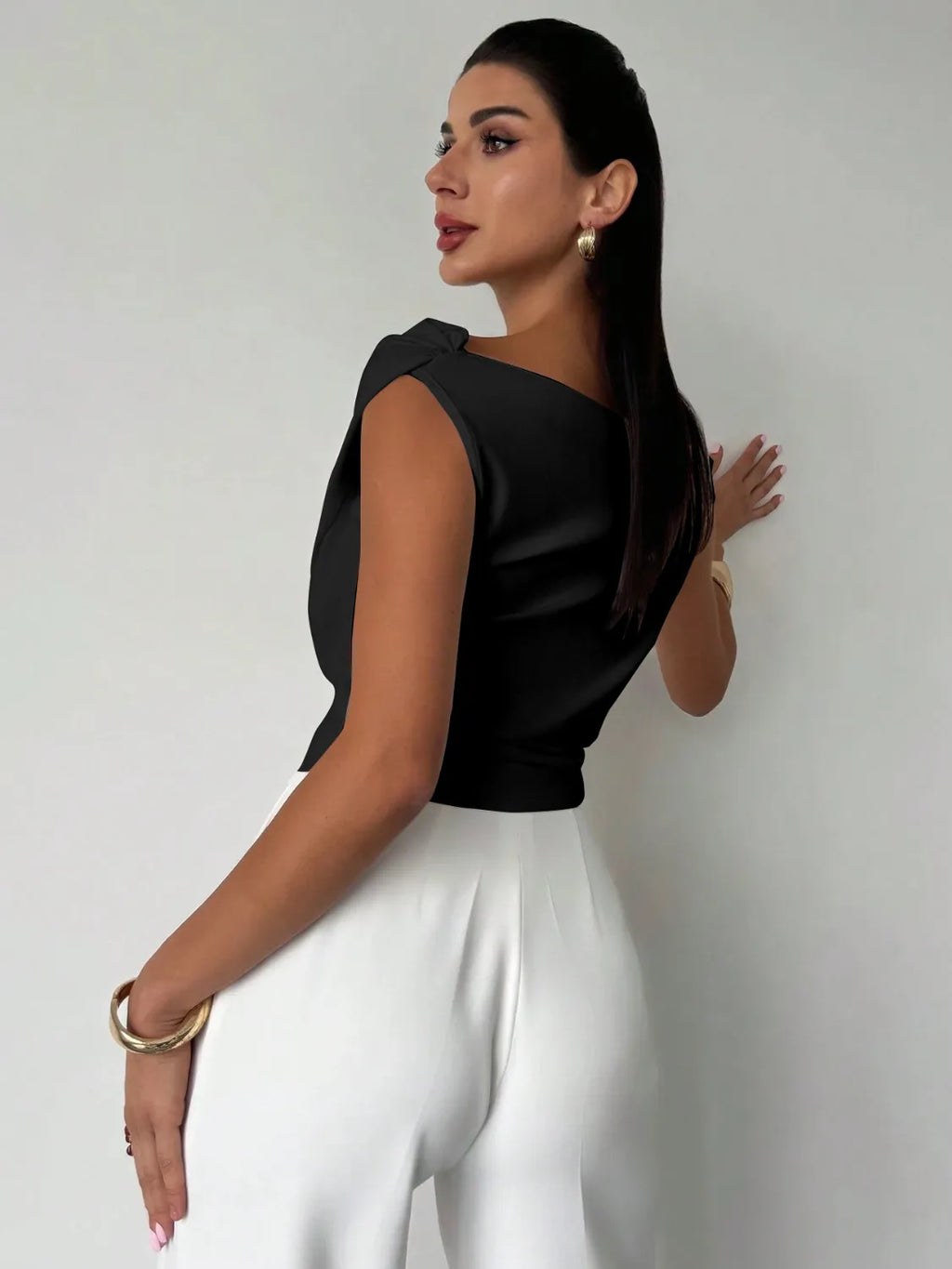 Asym Ruched Top