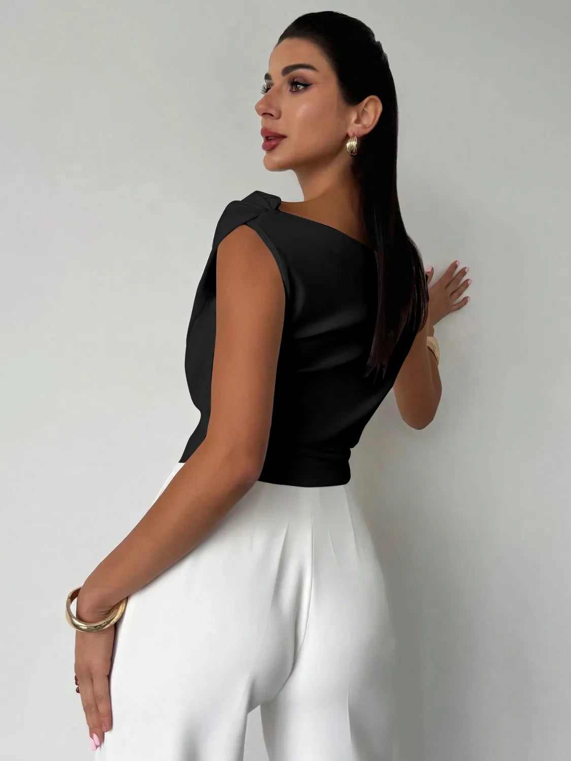 Asym Ruched Top