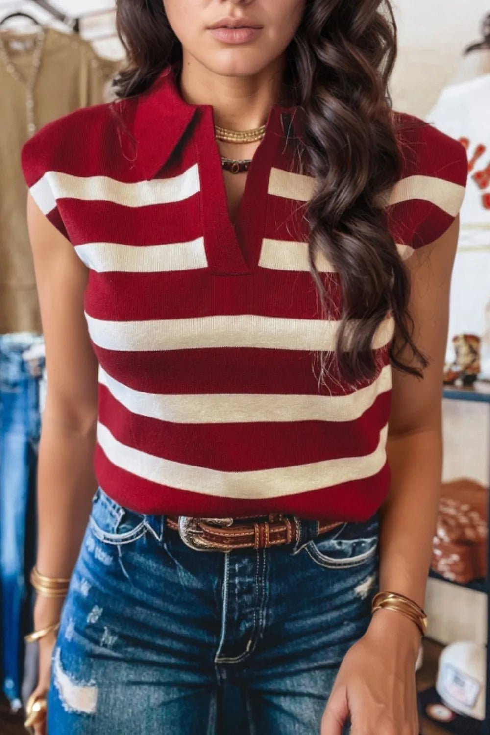 Striped Sweater Vest