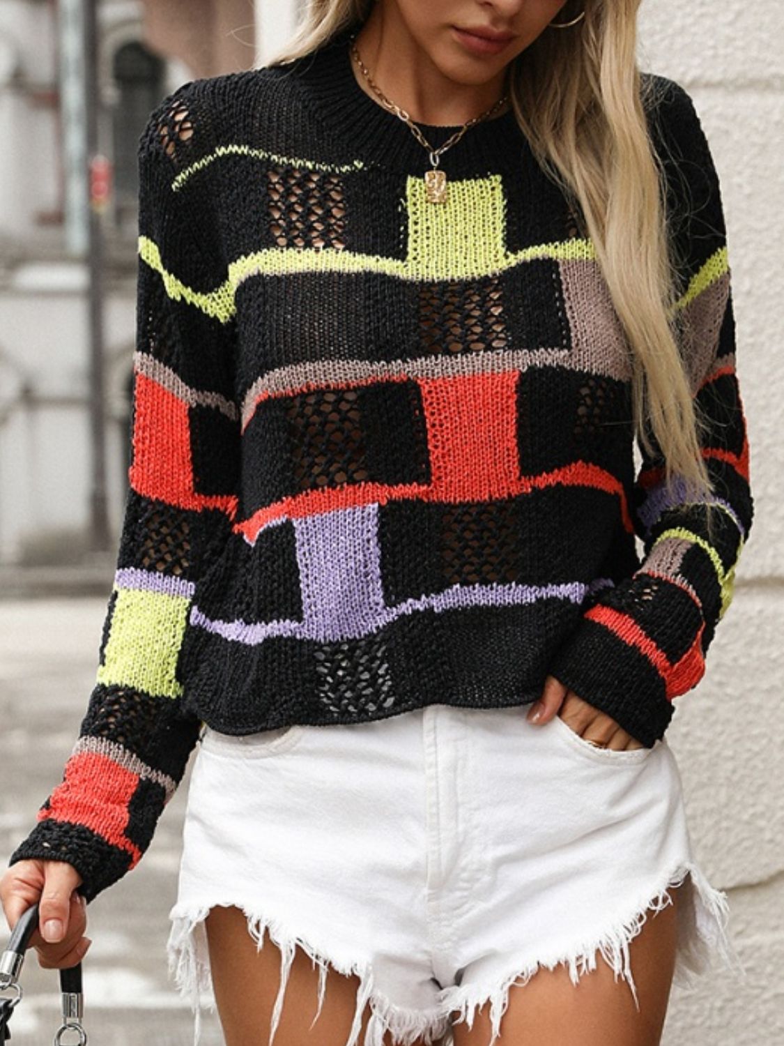 Alay Color Block Sweater