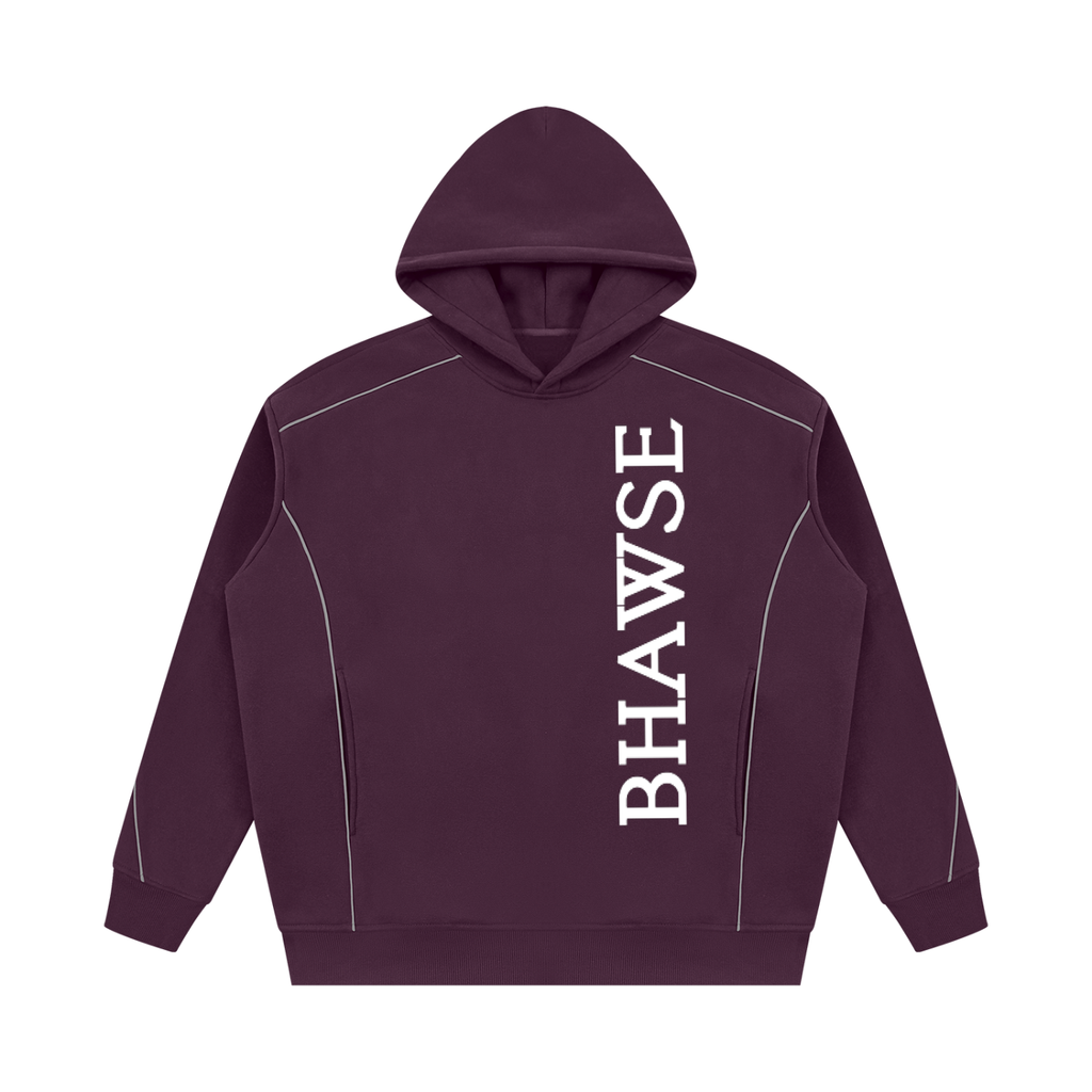 BHawse Oversized Piping Fleece Hoodie