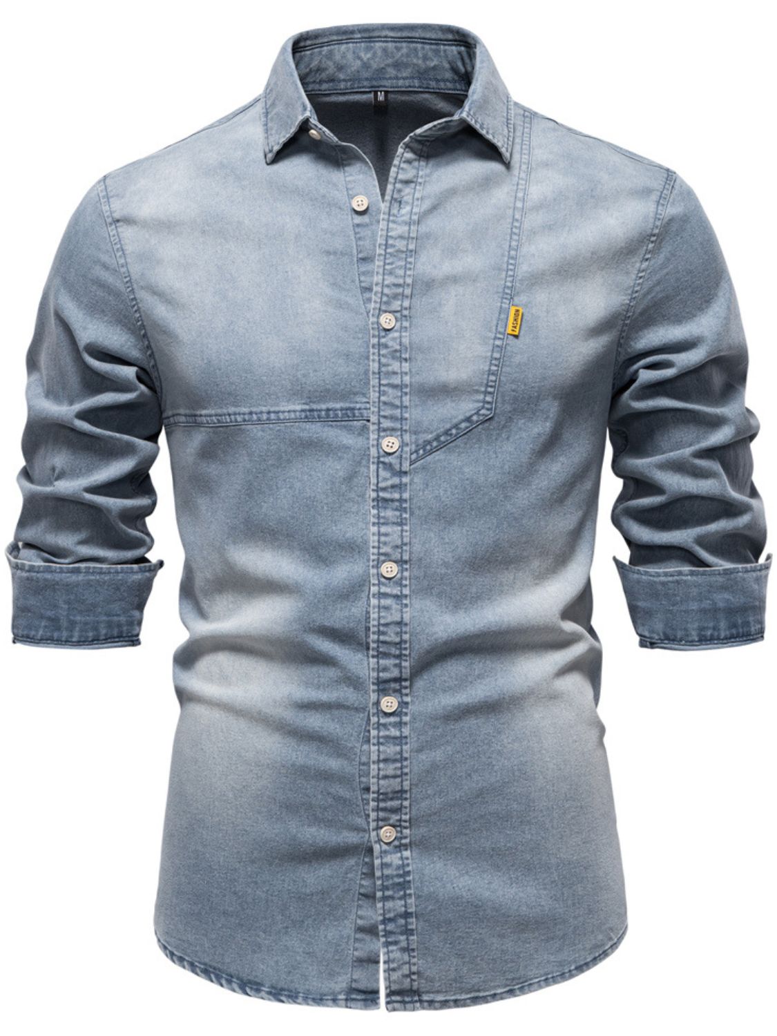 Edge Button Denim Shirt