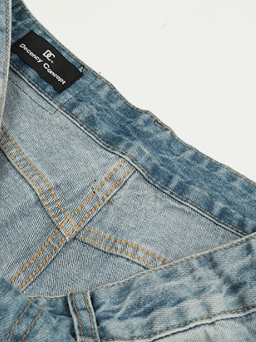 High-Waist Wide Leg Vintage Wash Jeans