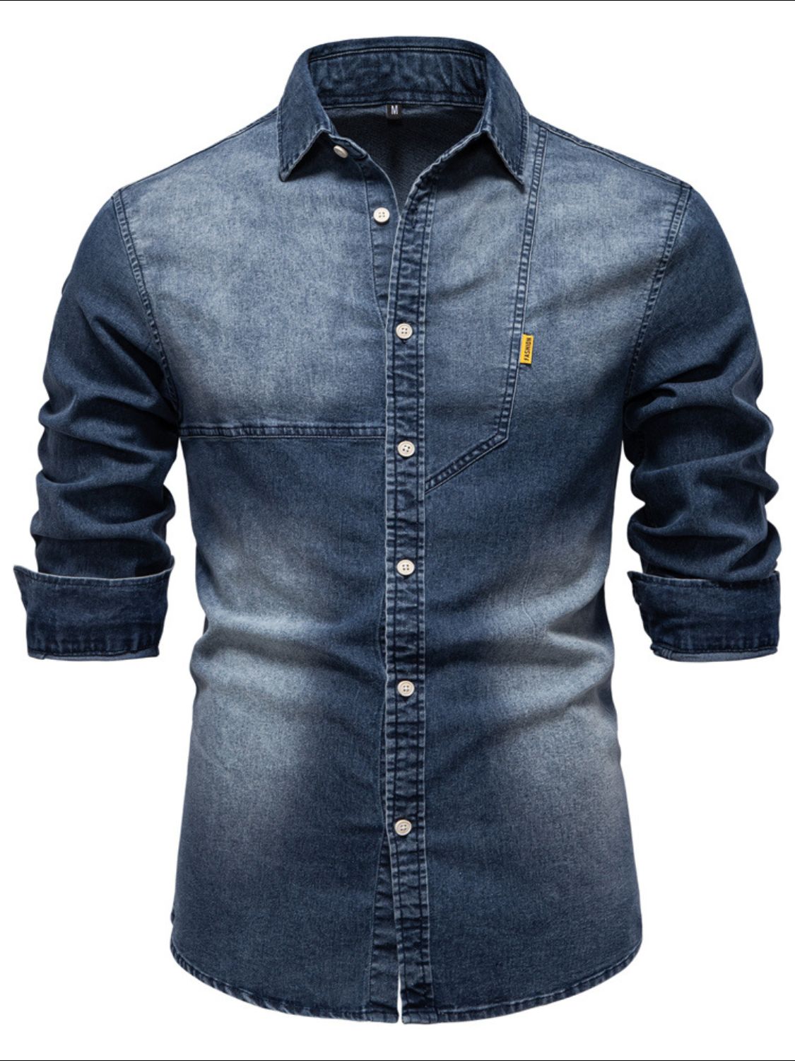 Edge Button Denim Shirt