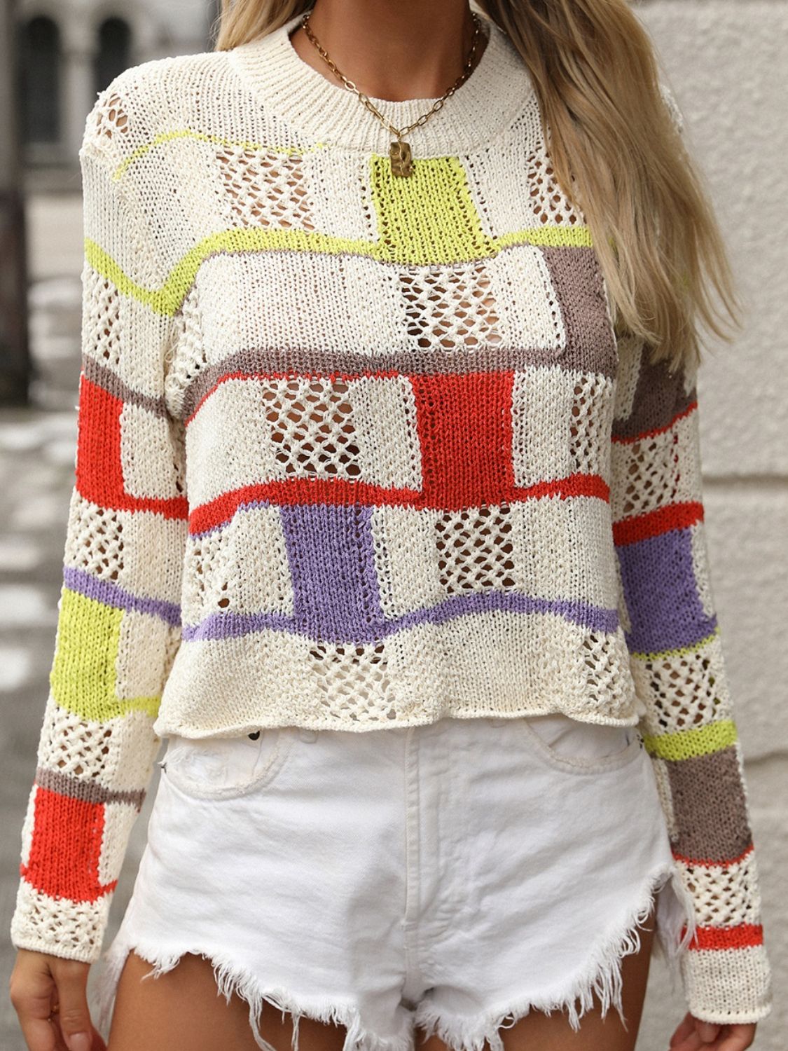 Alay Color Block Sweater