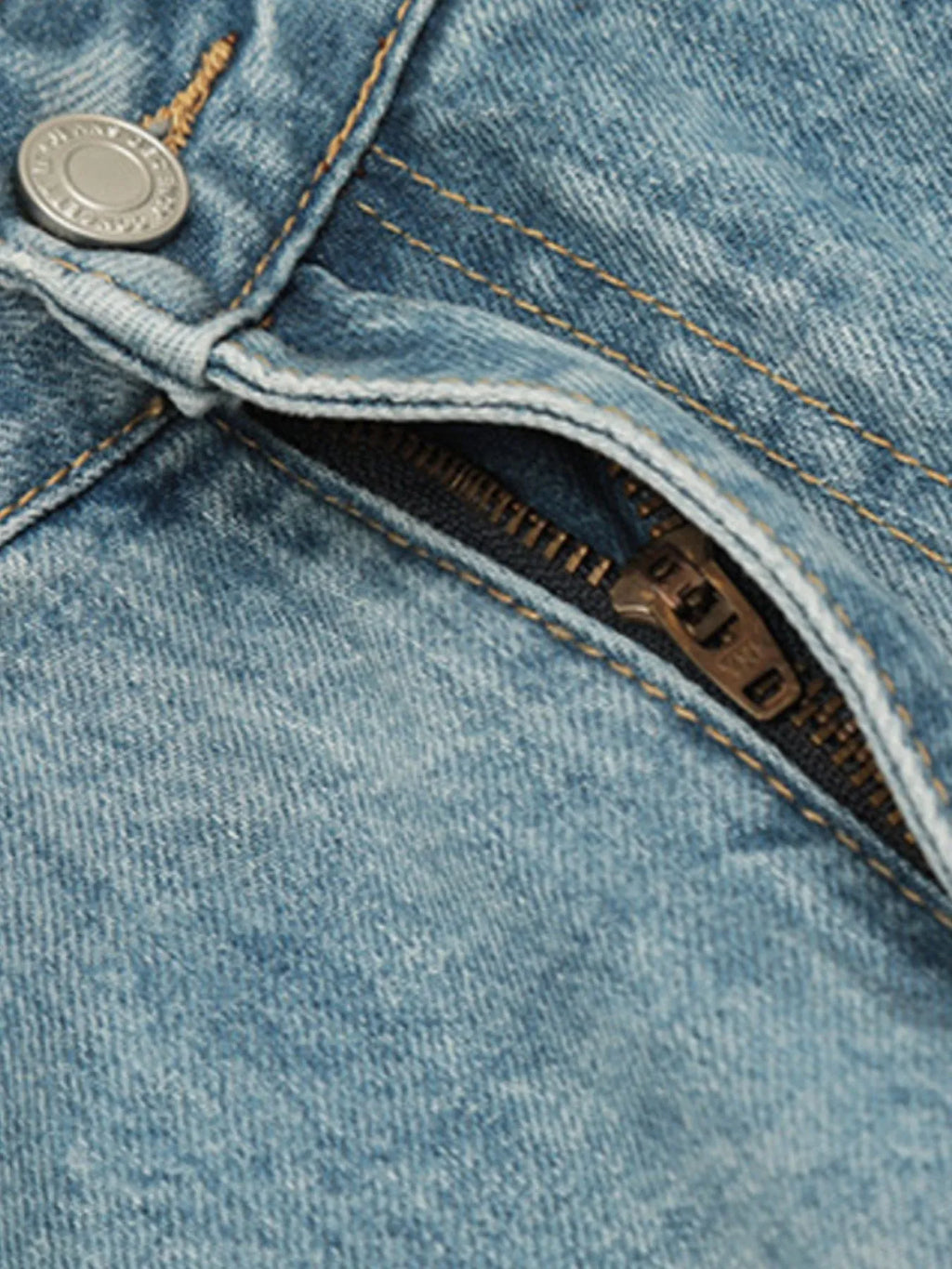 High-Waist Wide Leg Vintage Wash Jeans