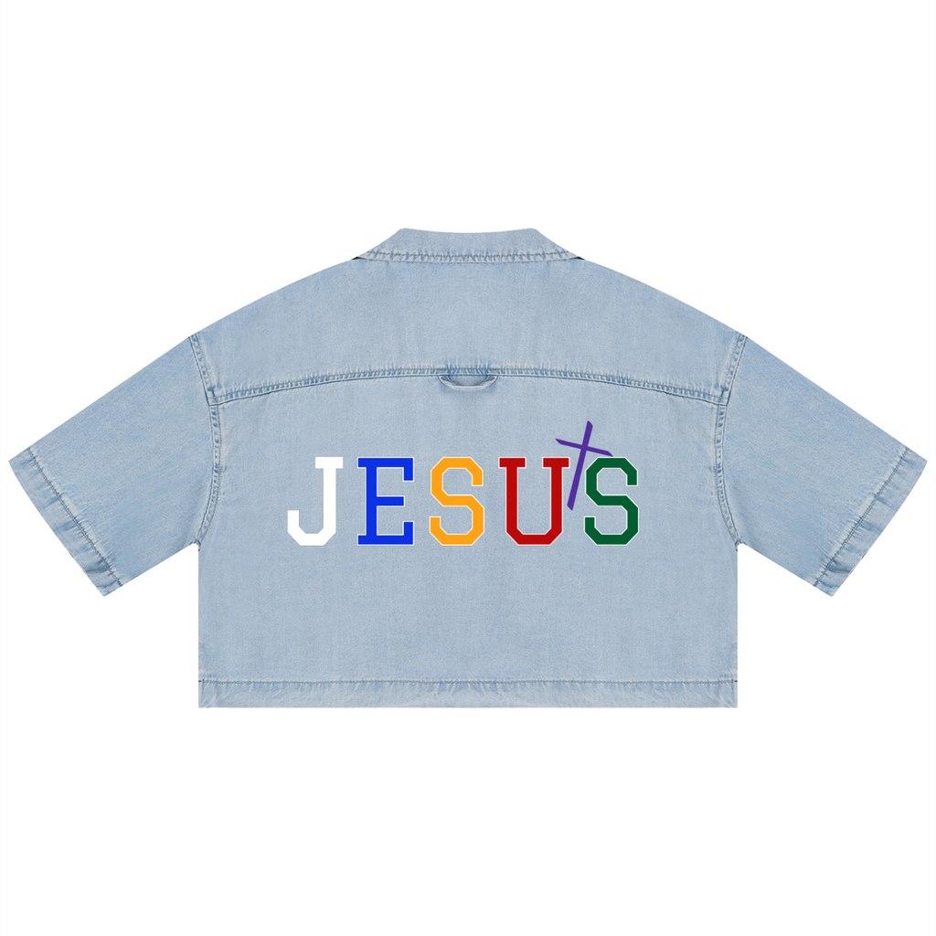 BHawse Jesus Wash Cropped Shirt