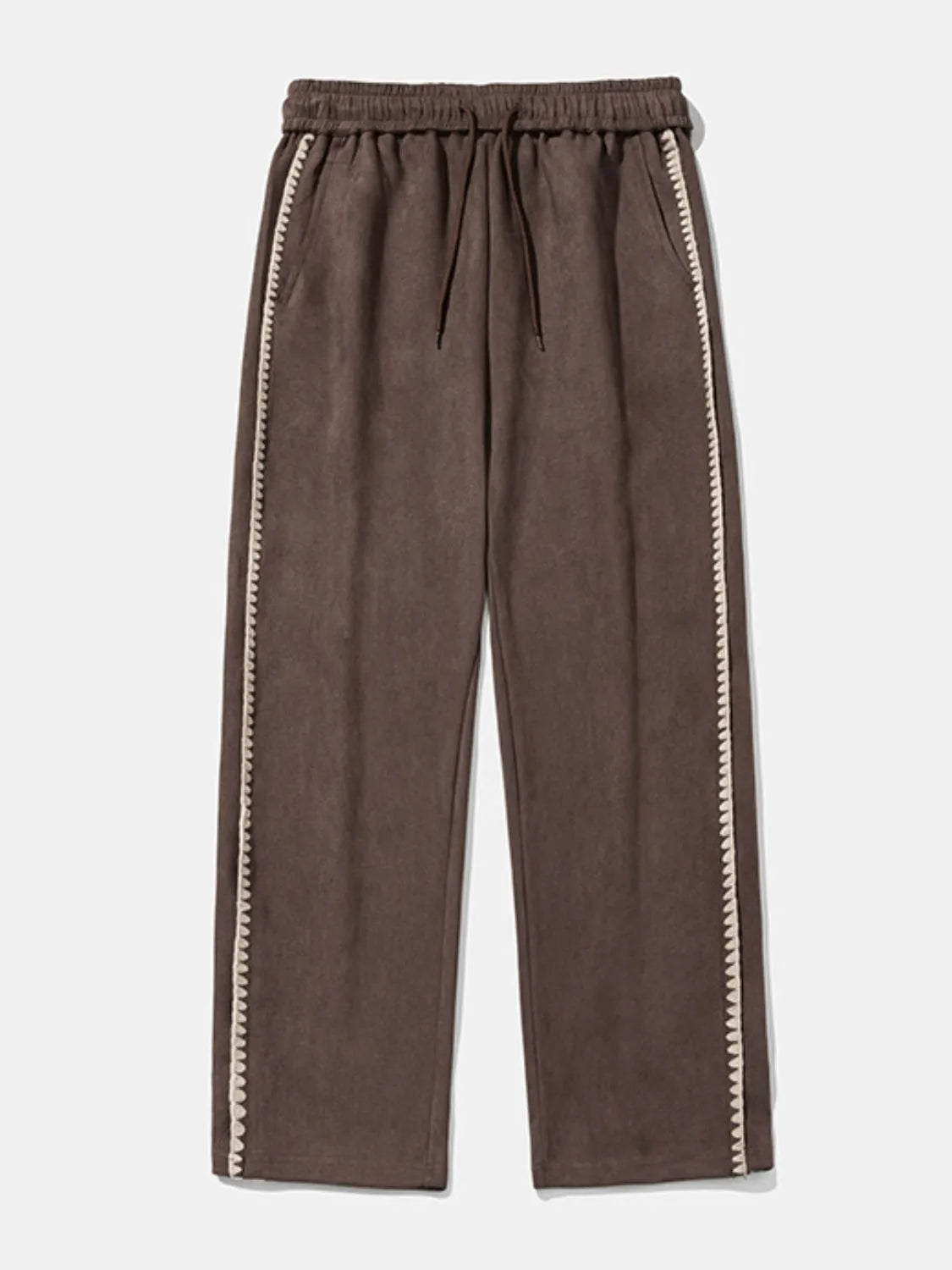 Stitch Drawstring Wide Leg Pants
