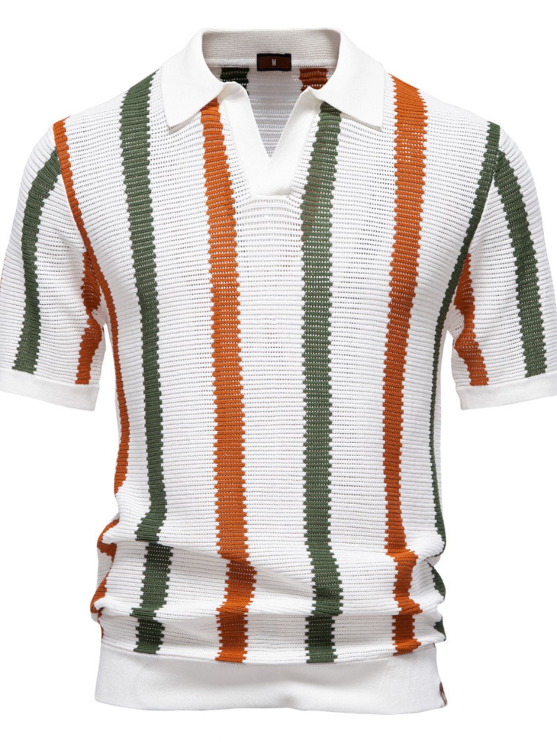 Striped Knit Polo