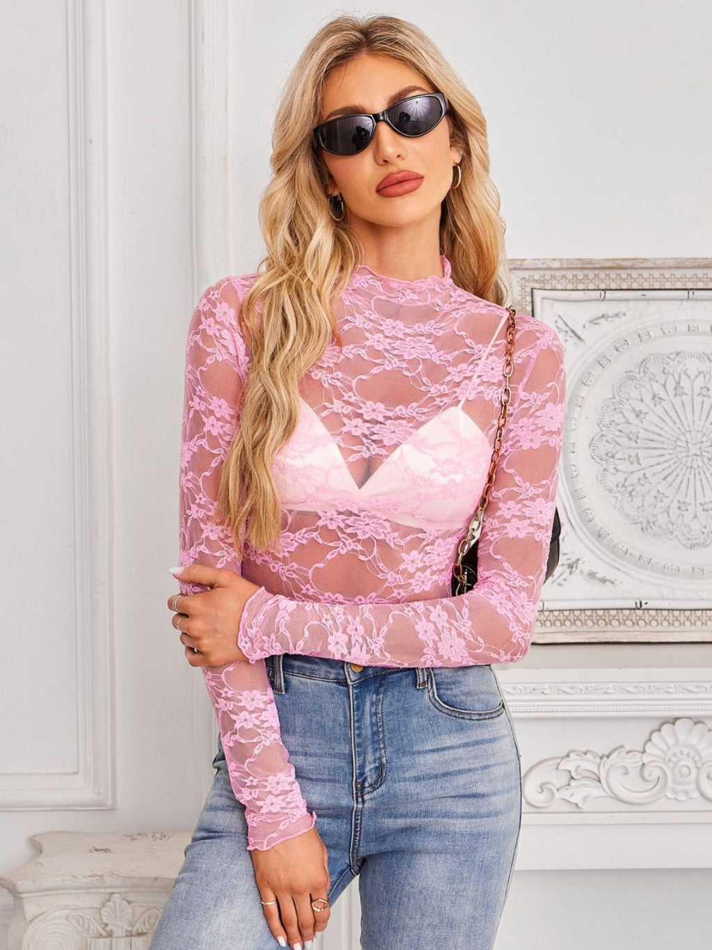 Lace Sheer Top