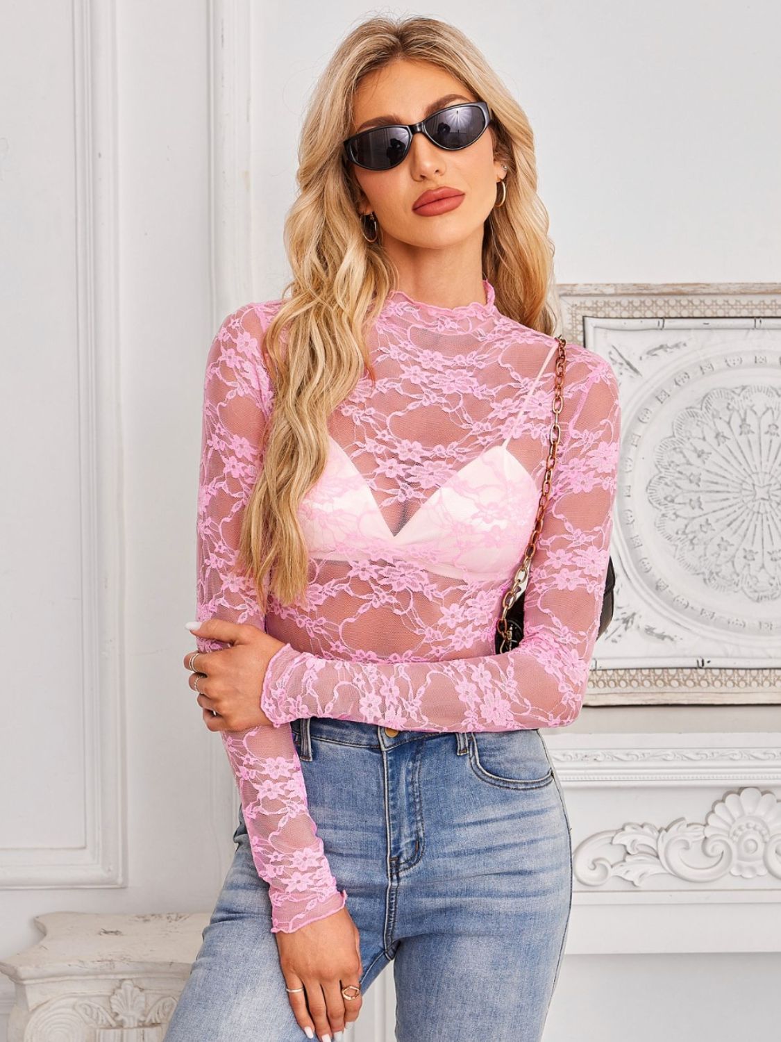 Lace Sheer Top