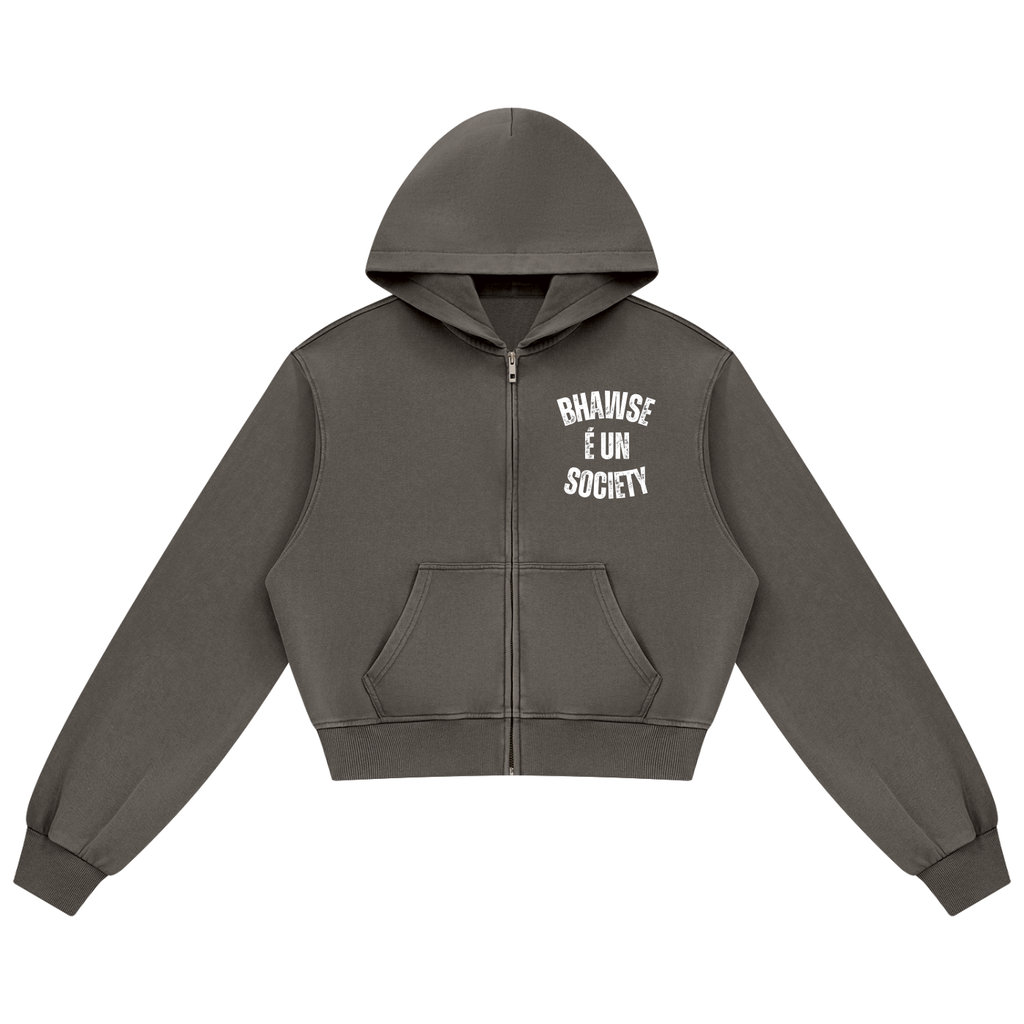 BHawse Society Wash Zip Hoodie