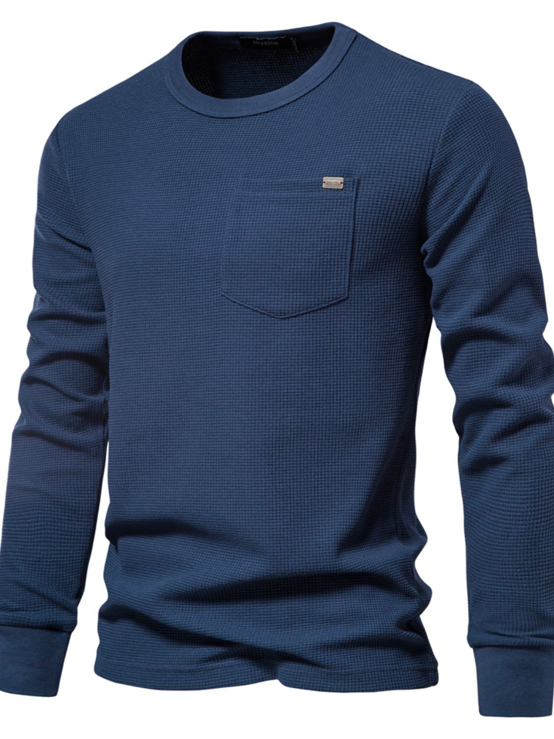 Men's Waffle-Knit Round Shirt