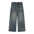 BHawse Men's Vintage Wash Denim Jeans