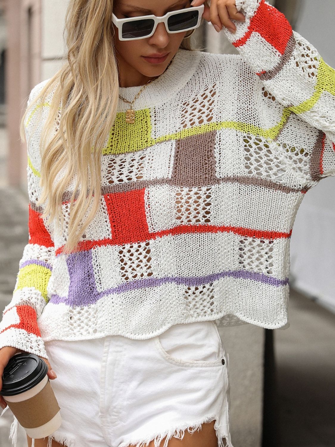 Alay Color Block Sweater