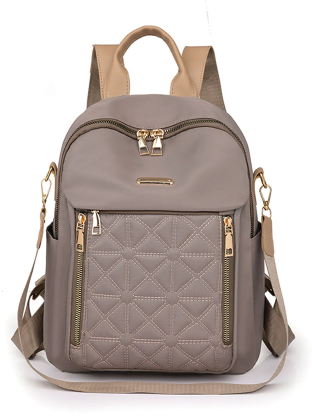 Quilted Oxford Cloth Backpack