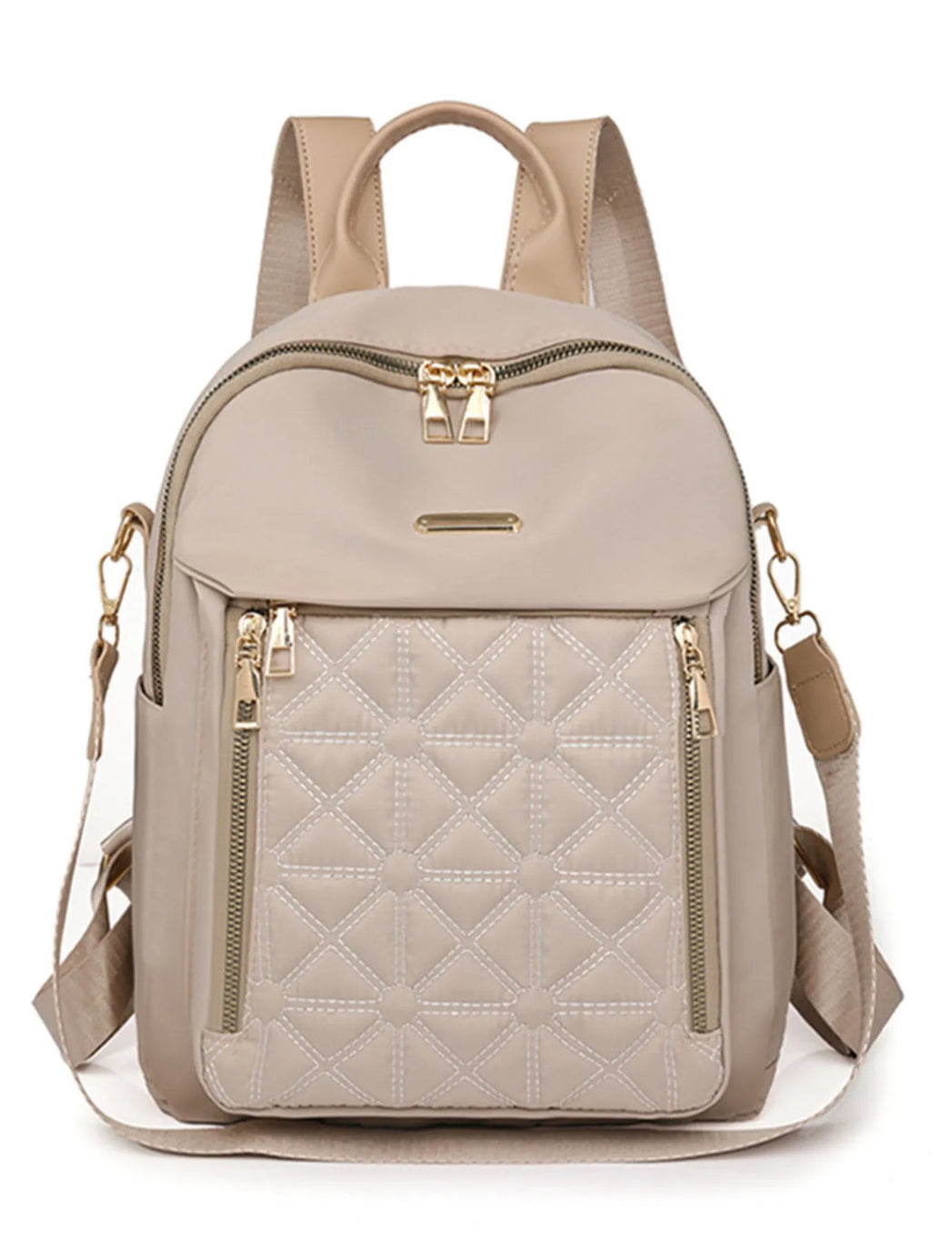 Quilted Oxford Cloth Backpack