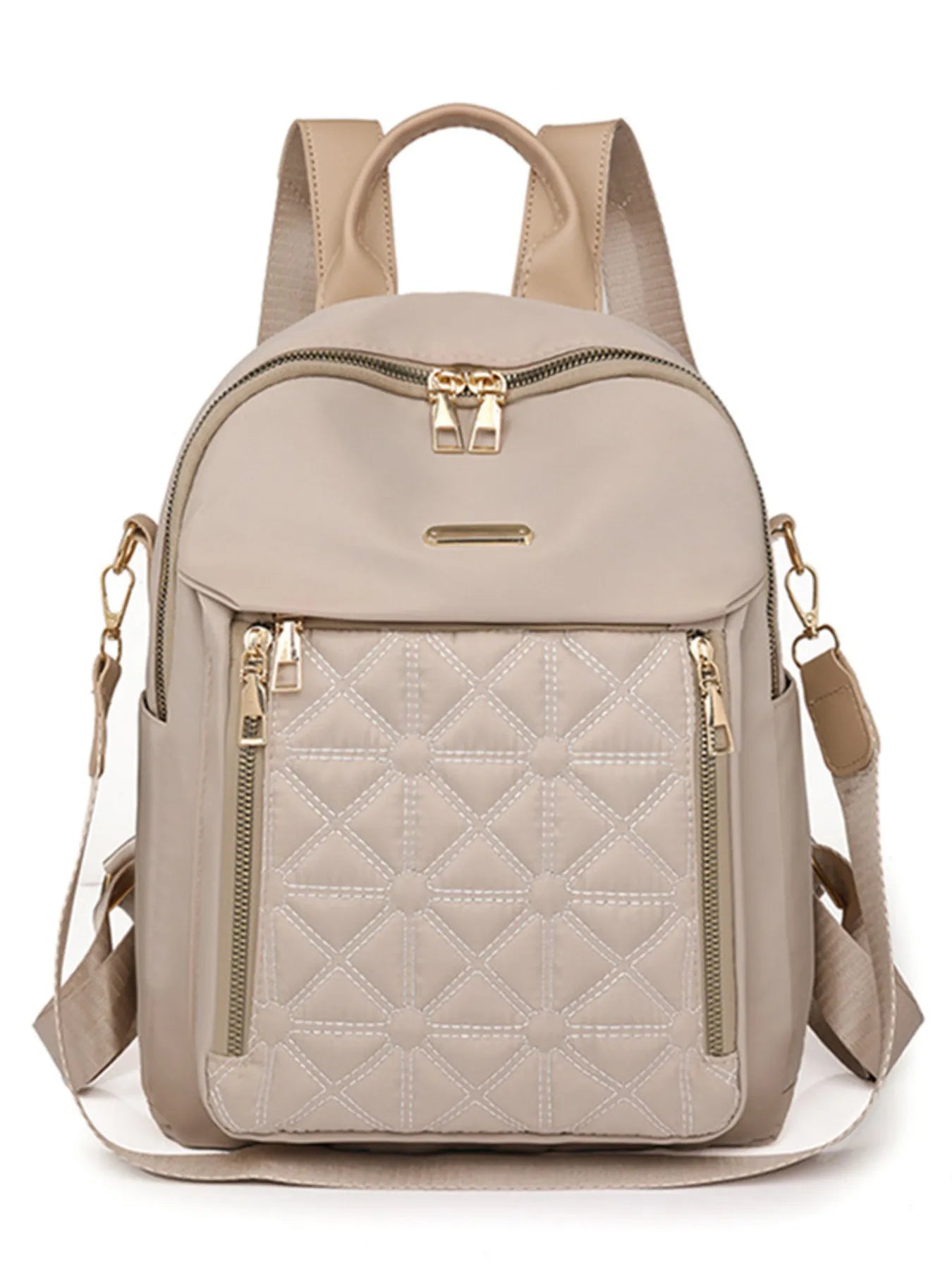 Quilted Oxford Cloth Backpack