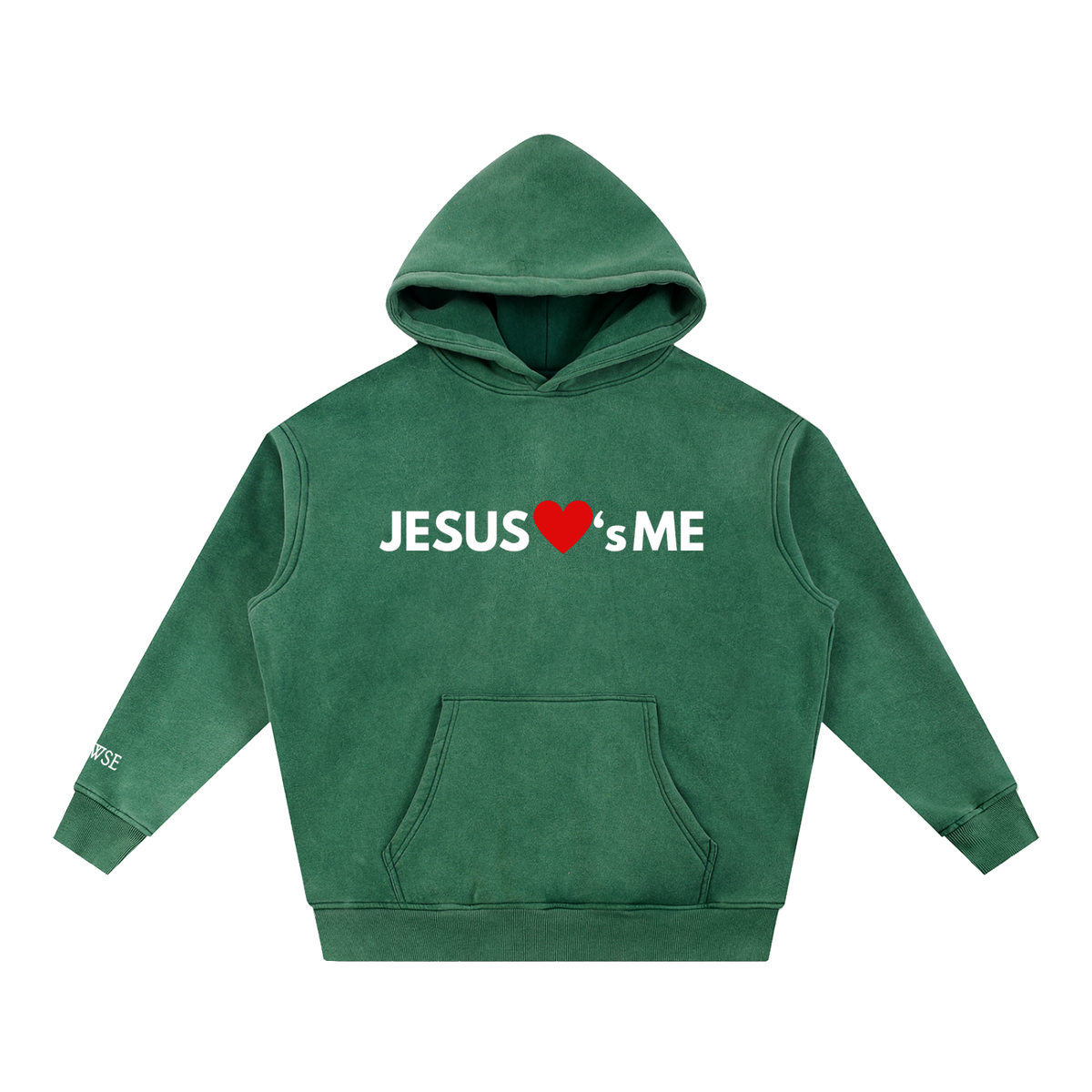 Jesus Loves Me Wash Oversized Hoodie