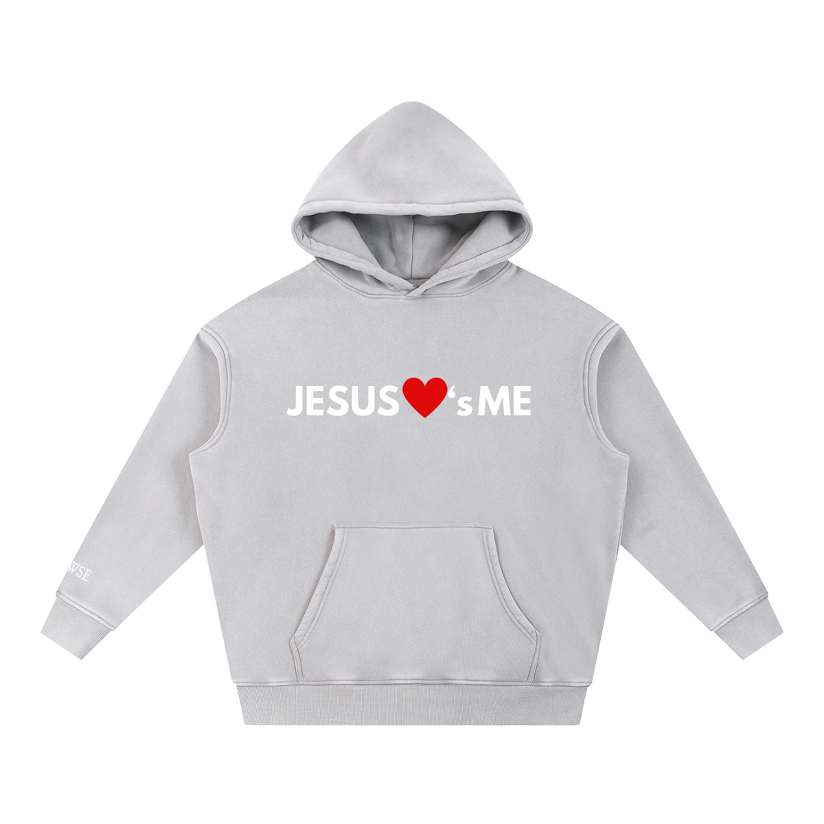 Jesus Loves Me Wash Oversized Hoodie