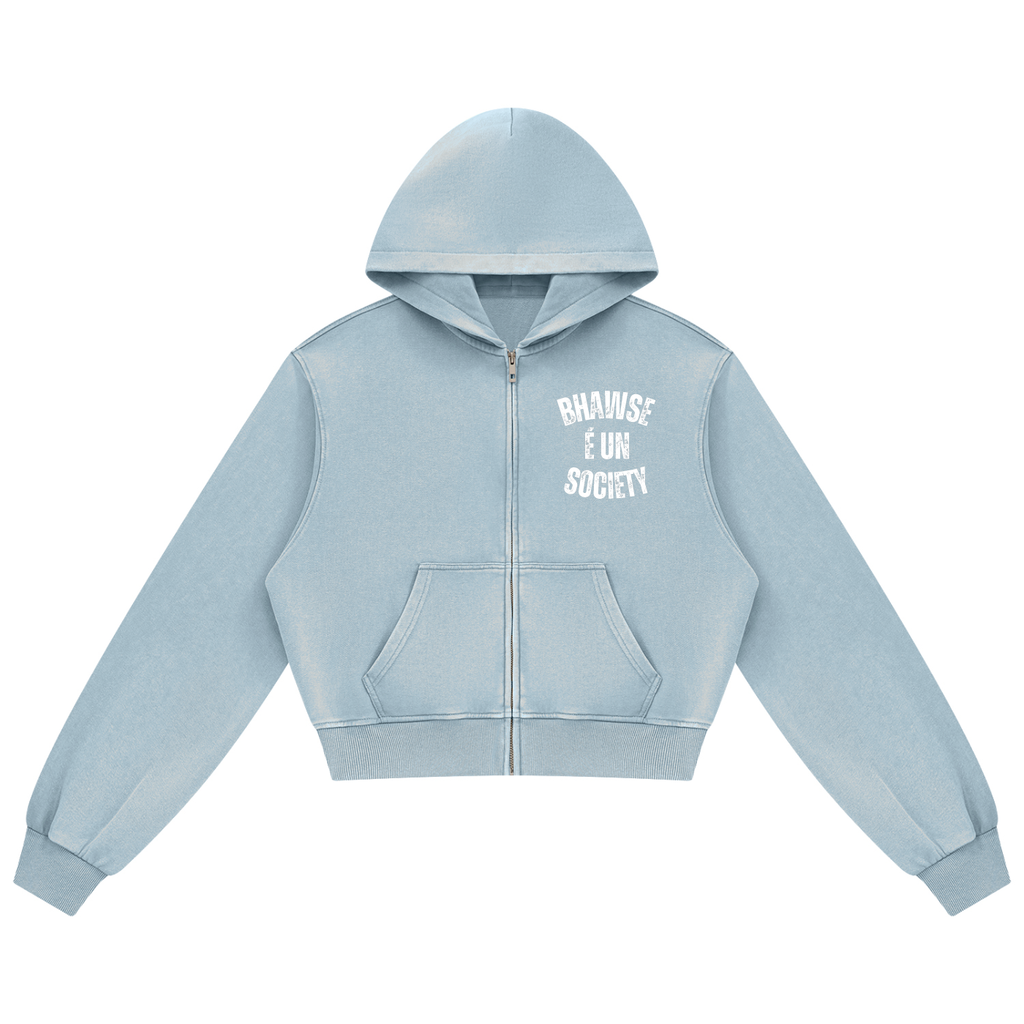 BHawse Society Wash Zip Hoodie