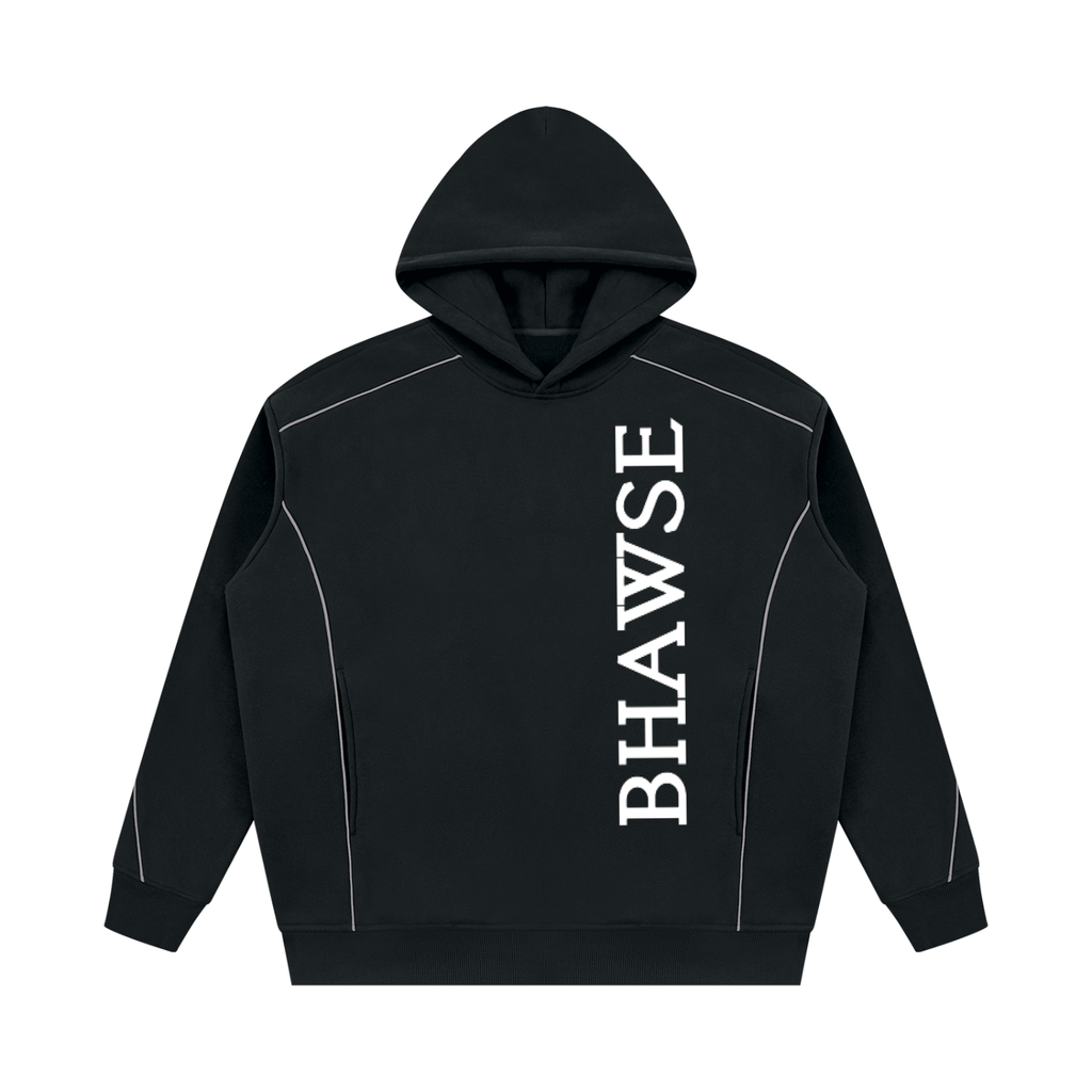 BHawse Oversized Piping Fleece Hoodie