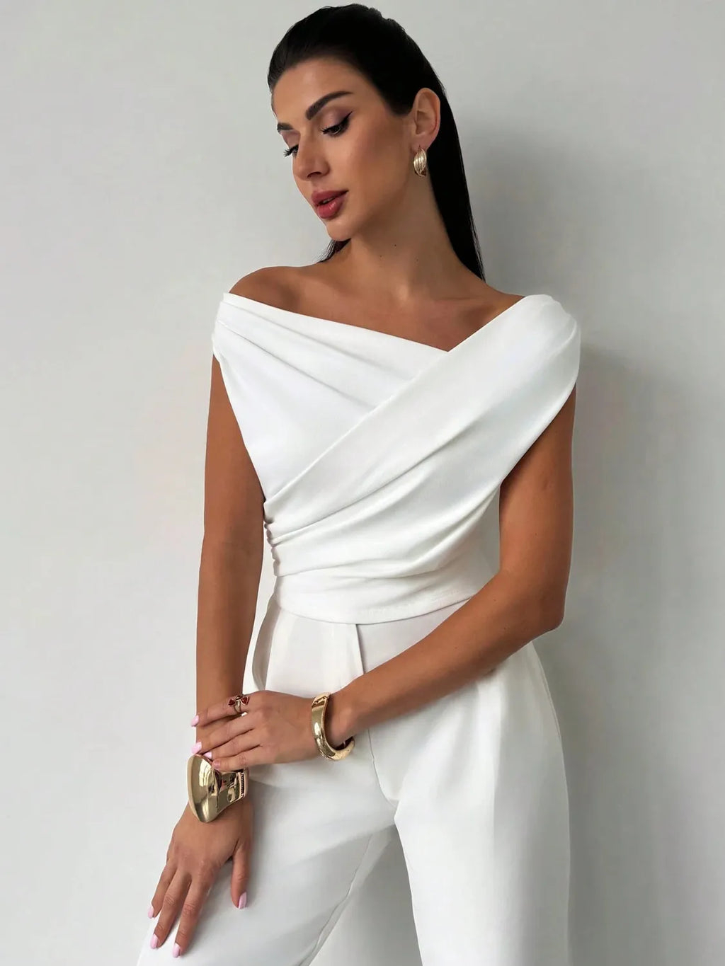 Asym Ruched Top