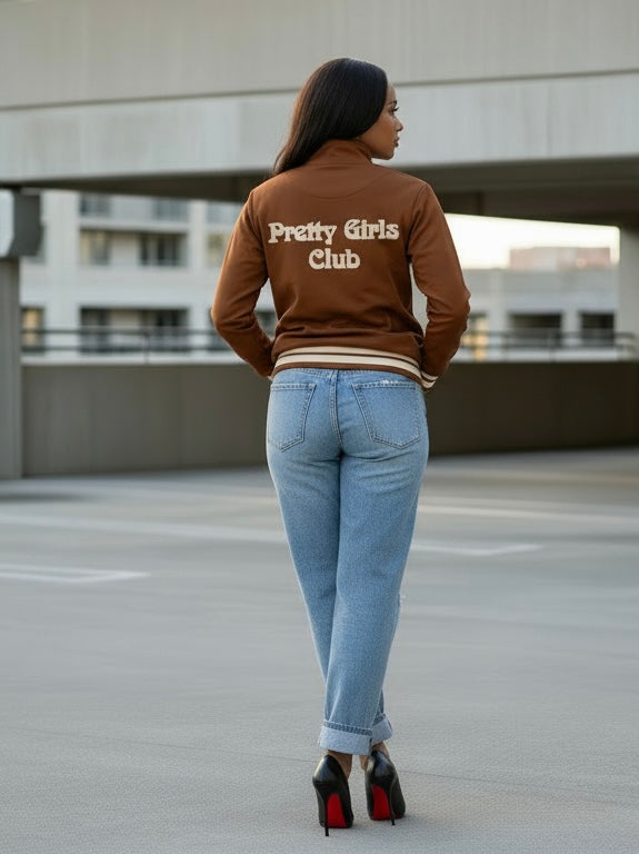 Pretty Girls Track Jacket Caramel