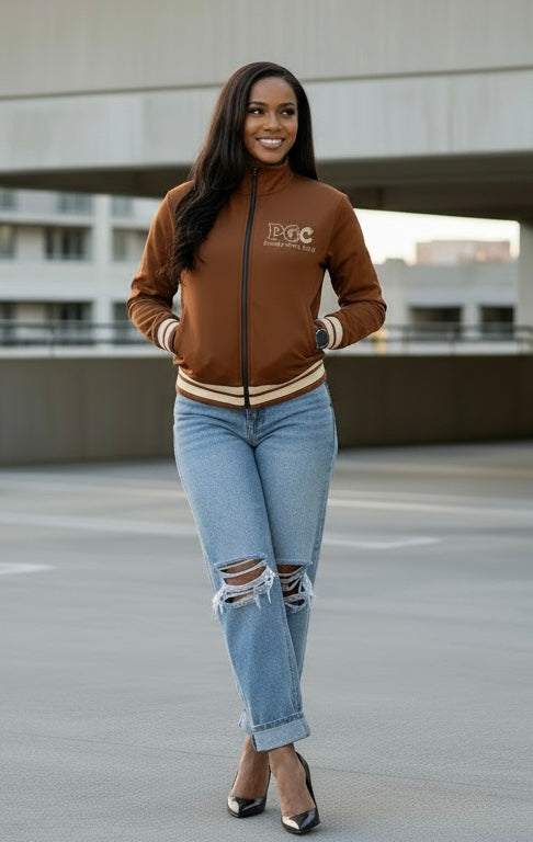 Pretty Girls Track Jacket Caramel