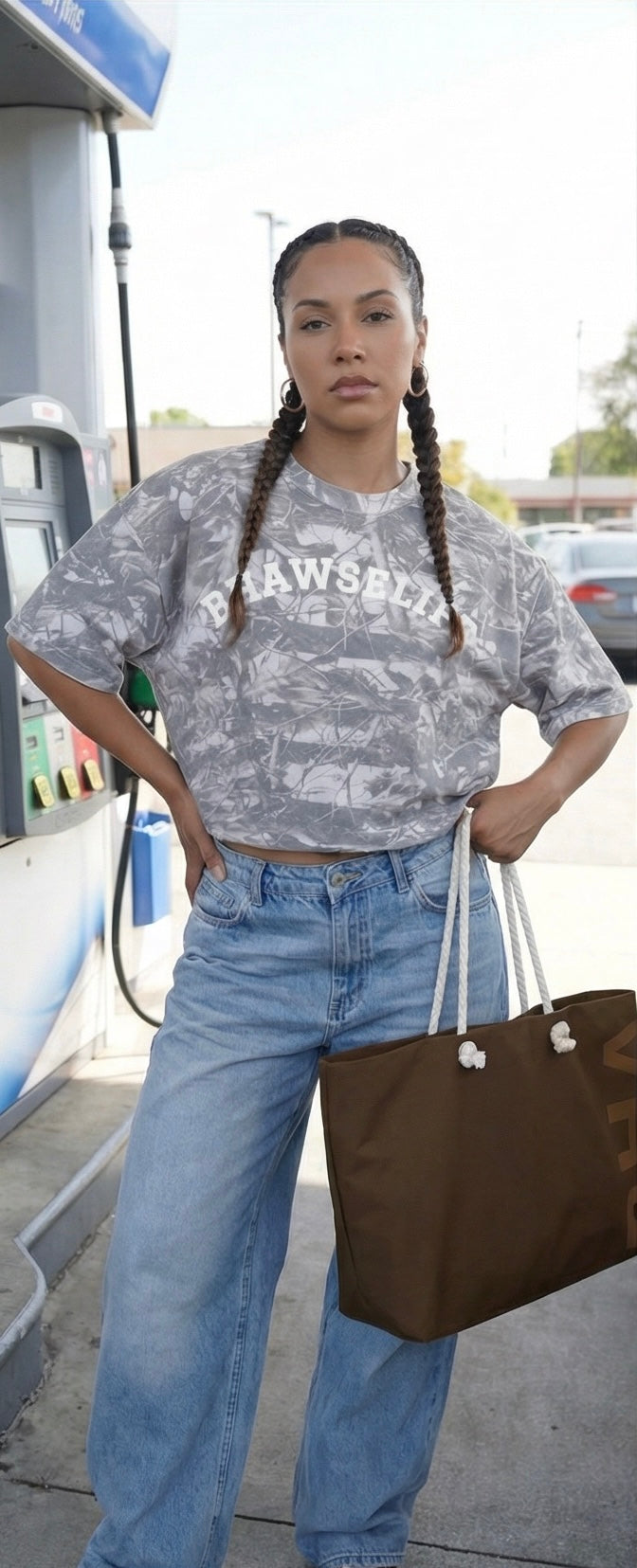 BHawse Life Unisex Cropped Camouflage Tee