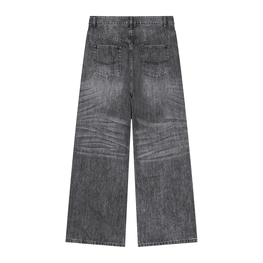 BHawse Men's Vintage Wash Denim Jeans