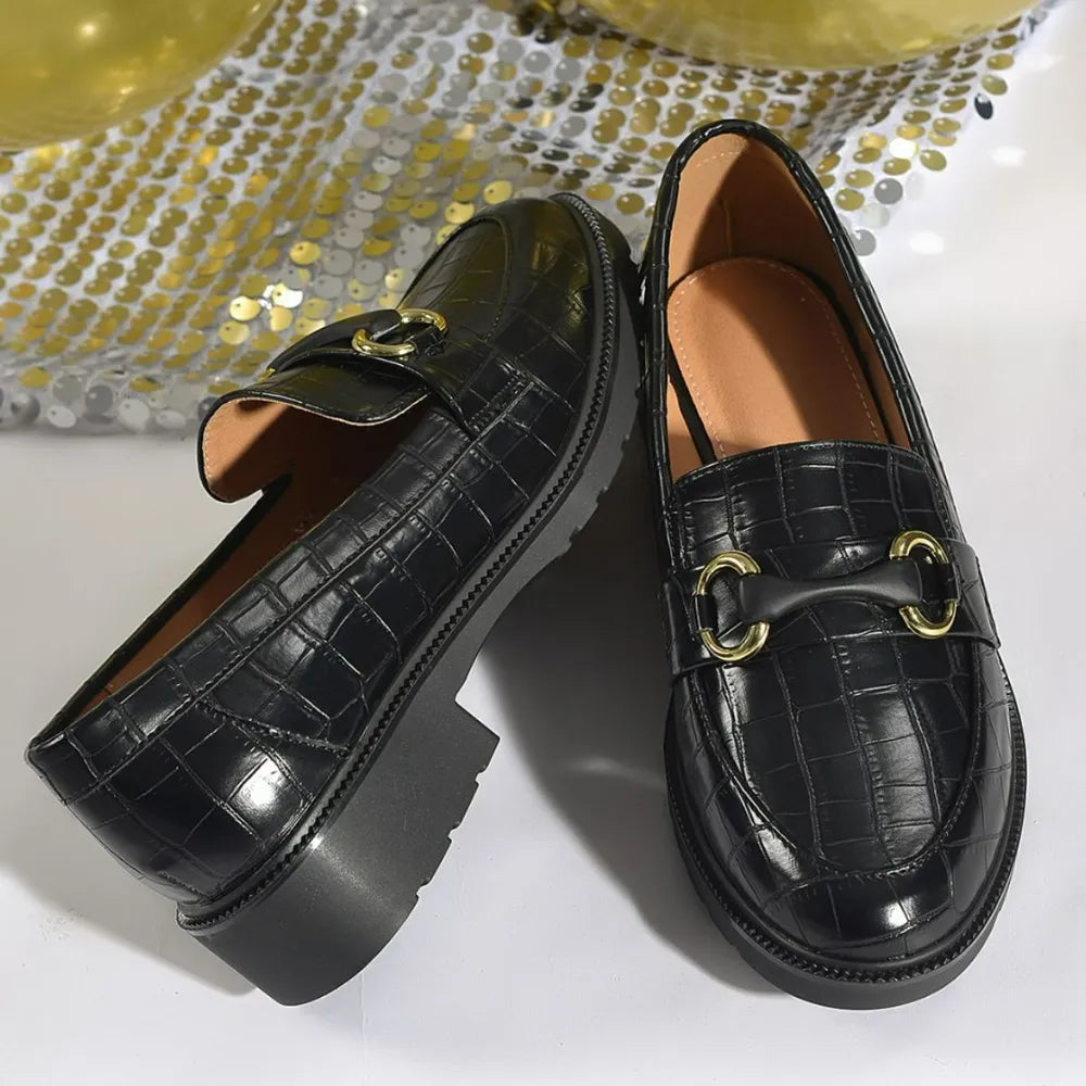 Block Heels Loafers