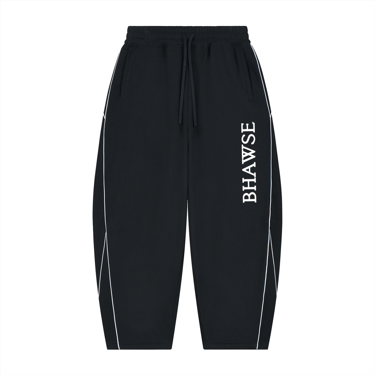 BHawse Piping Fleece Barrel Leg Sweatpants