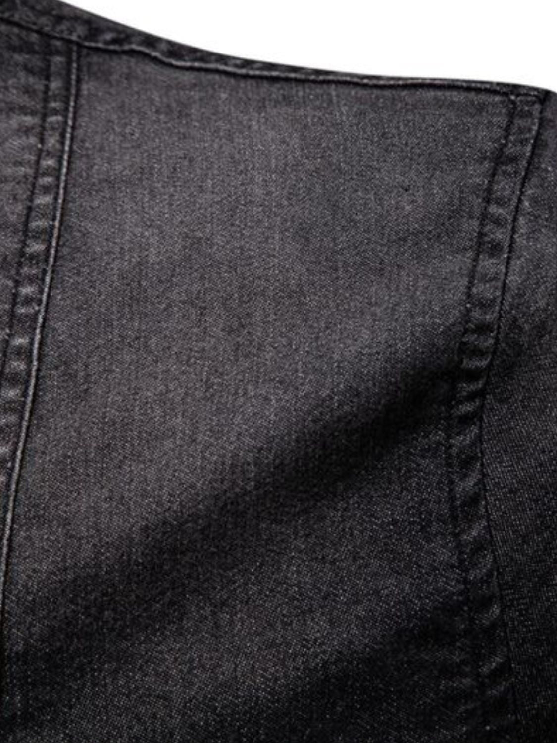 Edge Button Denim Shirt
