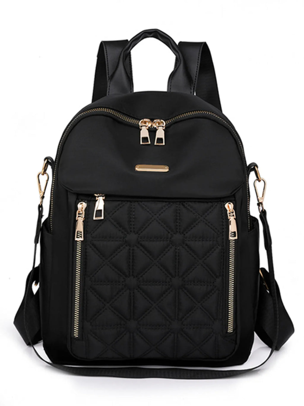 Quilted Oxford Cloth Backpack