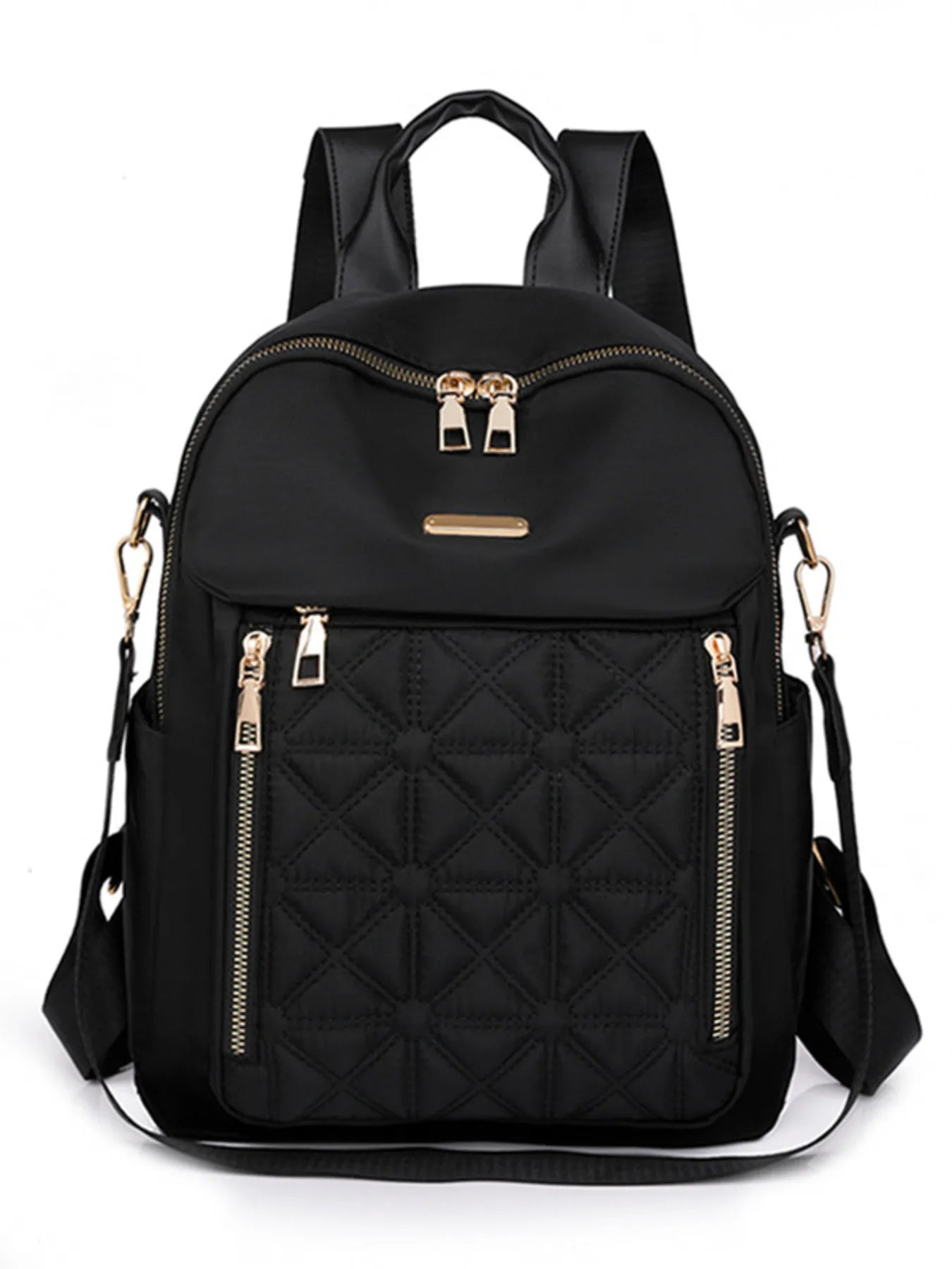Quilted Oxford Cloth Backpack