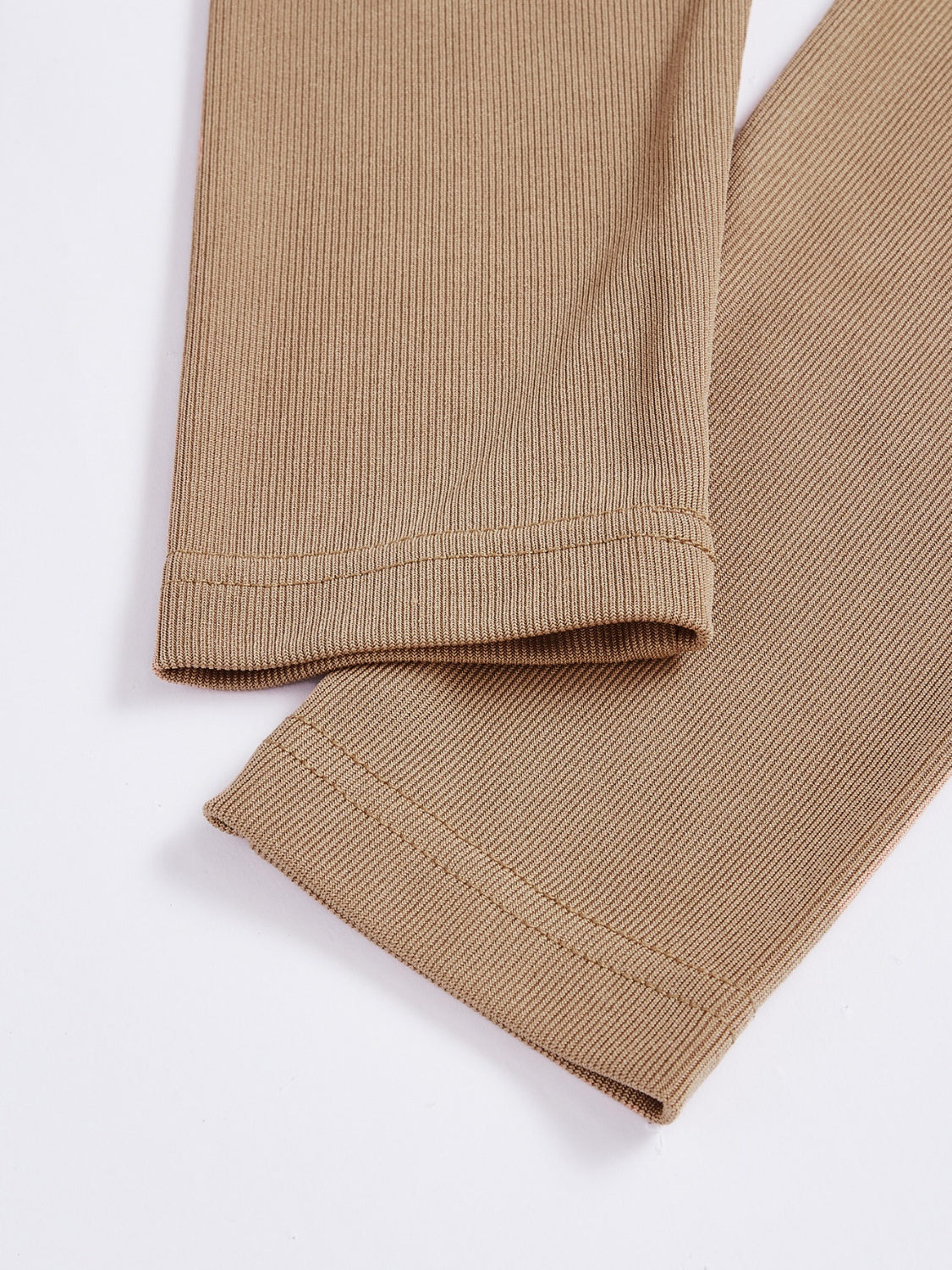 Camel Long Sleeve Top and Tied Pants Set