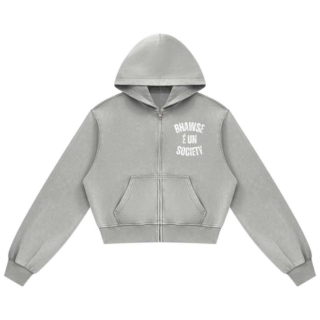 BHawse Society Wash Zip Hoodie