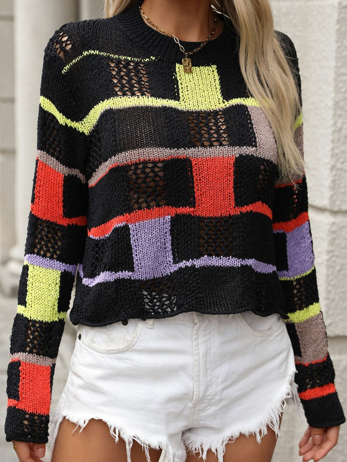 Alay Color Block Sweater