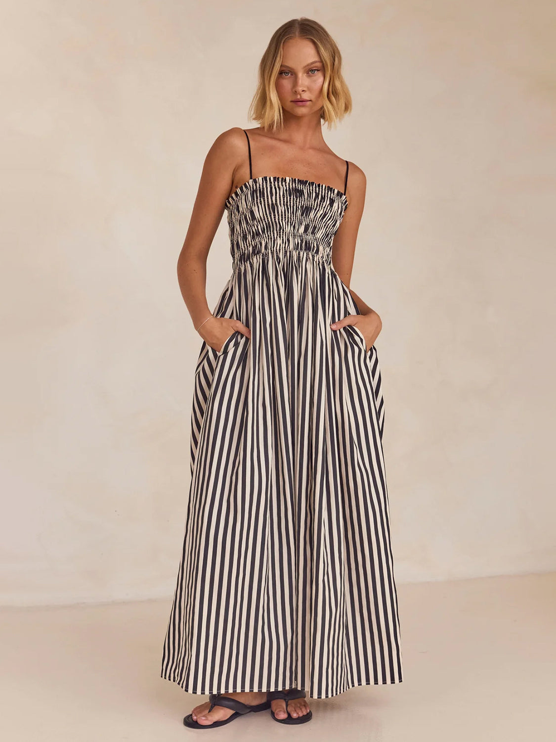 Simone Striped Cami Dress