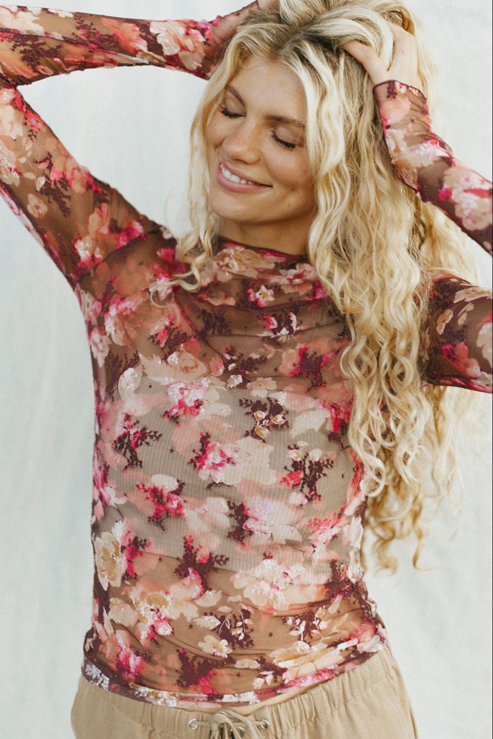 Floral Sheer Top